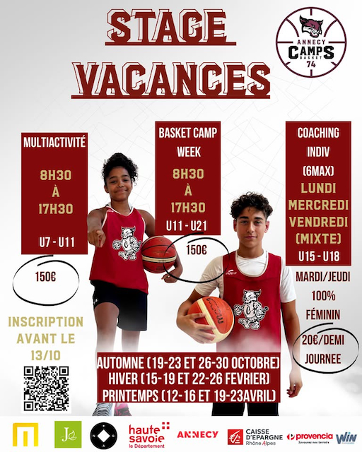 stages vacances
